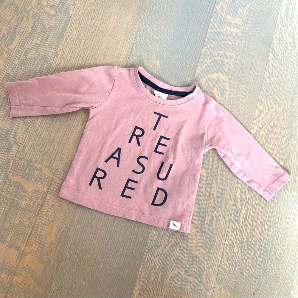 🌺 Turtledove London Baby Girls Pink Alphabet Graphic Tee 6-12 months